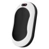 1Pc Portable Hand Warmer Power Bank Rechargeable Pocket Warmer Double-Sided Heating With Flashlight 3 Temperature Adjustment