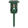 Solar Ultrasonic Animal Repeller Solar Powered Animal Repellent Chaser With PIR Motion Sensor IP54 Waterproof Sound Flashing Light For Deer Racco