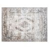 8x10 Boho Area Rug, Machine Washable Carpet For Living Room, Bedroom, Dining Room, Kitchen, Home Office, Brown
