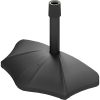 Patio Umbrella Base, 26 Lbs Concrete Heavy Duty Half Umbrella Stand, Patio Umbrella Holder For 1.51.9 Umbrella Poles For Outdoor, Lawn, Poolside,